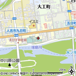 人吉温泉鍋屋周辺の地図