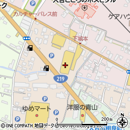 ホームプラザナフコ人吉店周辺の地図
