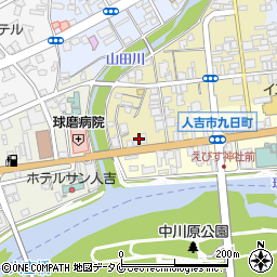 熊本県人吉市紺屋町75周辺の地図