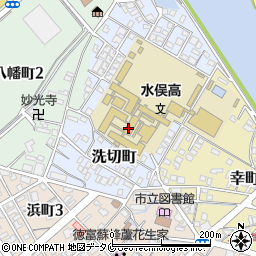 熊本県水俣市洗切町周辺の地図