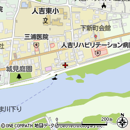 熊本県人吉市下新町332-41周辺の地図