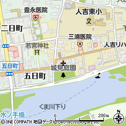 熊本県人吉市七日町74周辺の地図