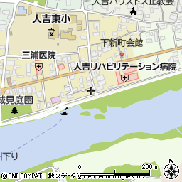 熊本県人吉市下新町332-33周辺の地図