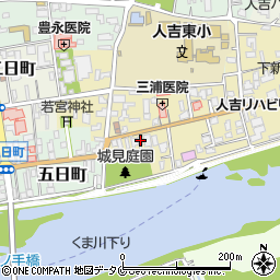 熊本県人吉市七日町77周辺の地図