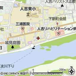 熊本県人吉市下新町332-44周辺の地図