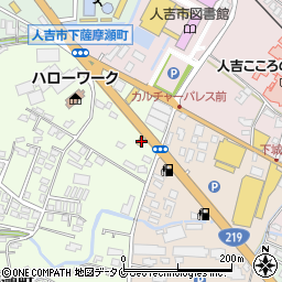 熊本県人吉市下薩摩瀬町1587周辺の地図