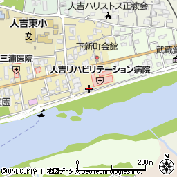 熊本県人吉市下新町354周辺の地図