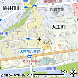 熊本県人吉市紺屋町36周辺の地図