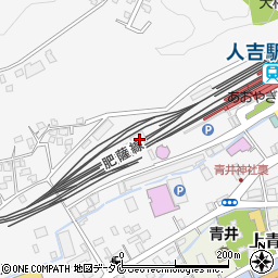 熊本県人吉市中青井町343-3周辺の地図