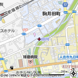 熊本県人吉市駒井田町197周辺の地図