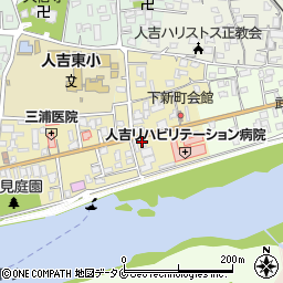 熊本県人吉市下新町345周辺の地図