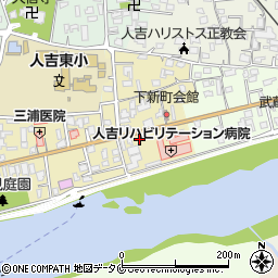 熊本県人吉市下新町353周辺の地図