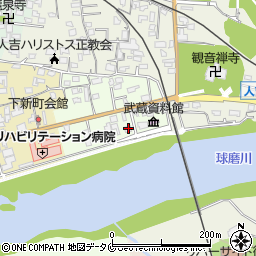 熊本県人吉市上新町390-1周辺の地図