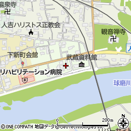 熊本県人吉市上新町390-7周辺の地図