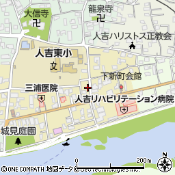 熊本県人吉市下新町329周辺の地図