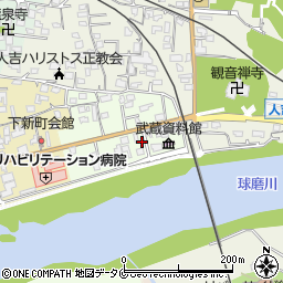 熊本県人吉市上新町390-15周辺の地図