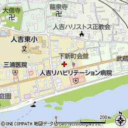 熊本県人吉市下新町352周辺の地図