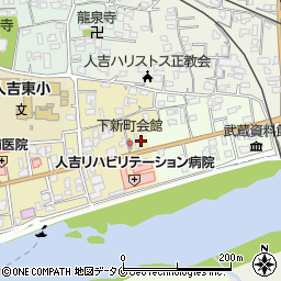 熊本県人吉市下新町366周辺の地図