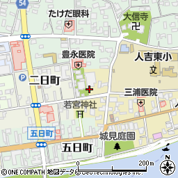熊本県人吉市七日町27周辺の地図