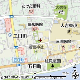 熊本県人吉市七日町27周辺の地図