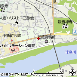 熊本県人吉市上新町390-2周辺の地図