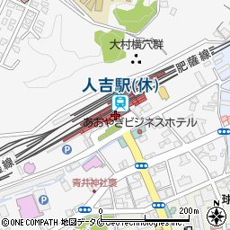 人吉駅周辺の地図