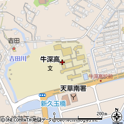 熊本県立牛深高等学校周辺の地図