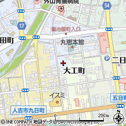 熊本県人吉市鍛冶屋町52周辺の地図