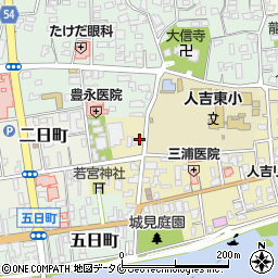 公文式人吉東小前教室周辺の地図
