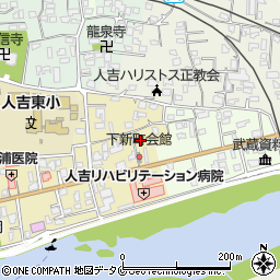 熊本県人吉市下新町363-4周辺の地図