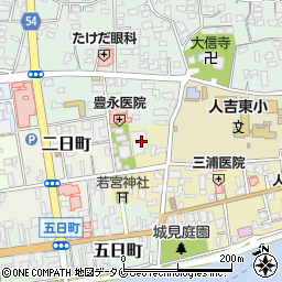 熊本県人吉市七日町26周辺の地図