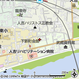 熊本県人吉市上新町366周辺の地図