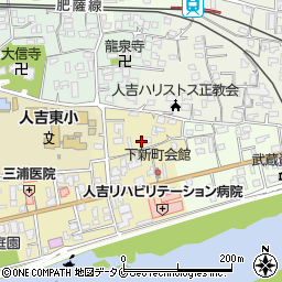 熊本県人吉市下新町324周辺の地図