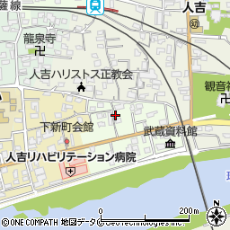 熊本県人吉市上新町385周辺の地図