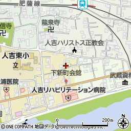 熊本県人吉市下新町323周辺の地図