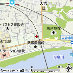 熊本県人吉市上新町397-2周辺の地図