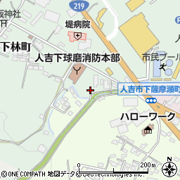熊本県人吉市下林町9-4周辺の地図