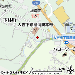 熊本県人吉市下林町7-2周辺の地図