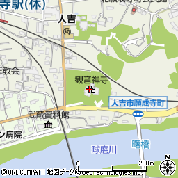 観音禅寺周辺の地図