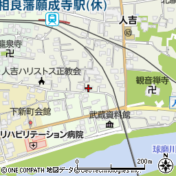 熊本県人吉市願成寺町401周辺の地図