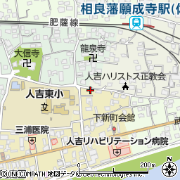 熊本県人吉市下新町302周辺の地図