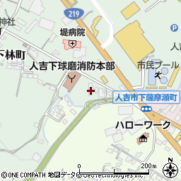 熊本県人吉市下林町10-2周辺の地図