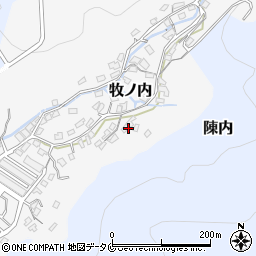 熊本県水俣市牧ノ内周辺の地図