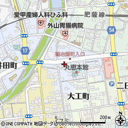 熊本県人吉市鍛冶屋町38周辺の地図