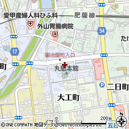 熊本県人吉市鍛冶屋町21周辺の地図