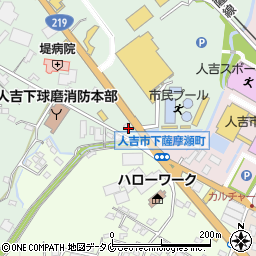 熊本県人吉市下林町22-2周辺の地図