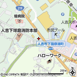 熊本県人吉市下林町21周辺の地図