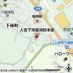 熊本県人吉市下林町1周辺の地図