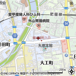 熊本県人吉市鍛冶屋町32周辺の地図