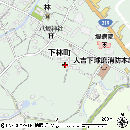 熊本県人吉市下林町2881-2周辺の地図